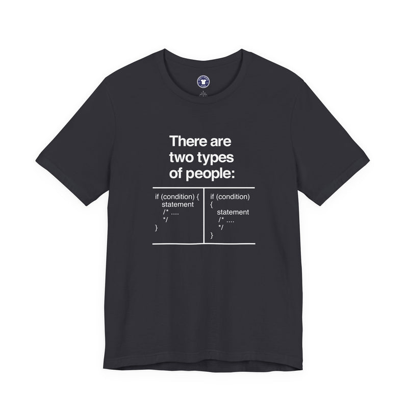 There Are Two Types Of People - Code Shirt - Premium Unisex Crewneck T-Shirt