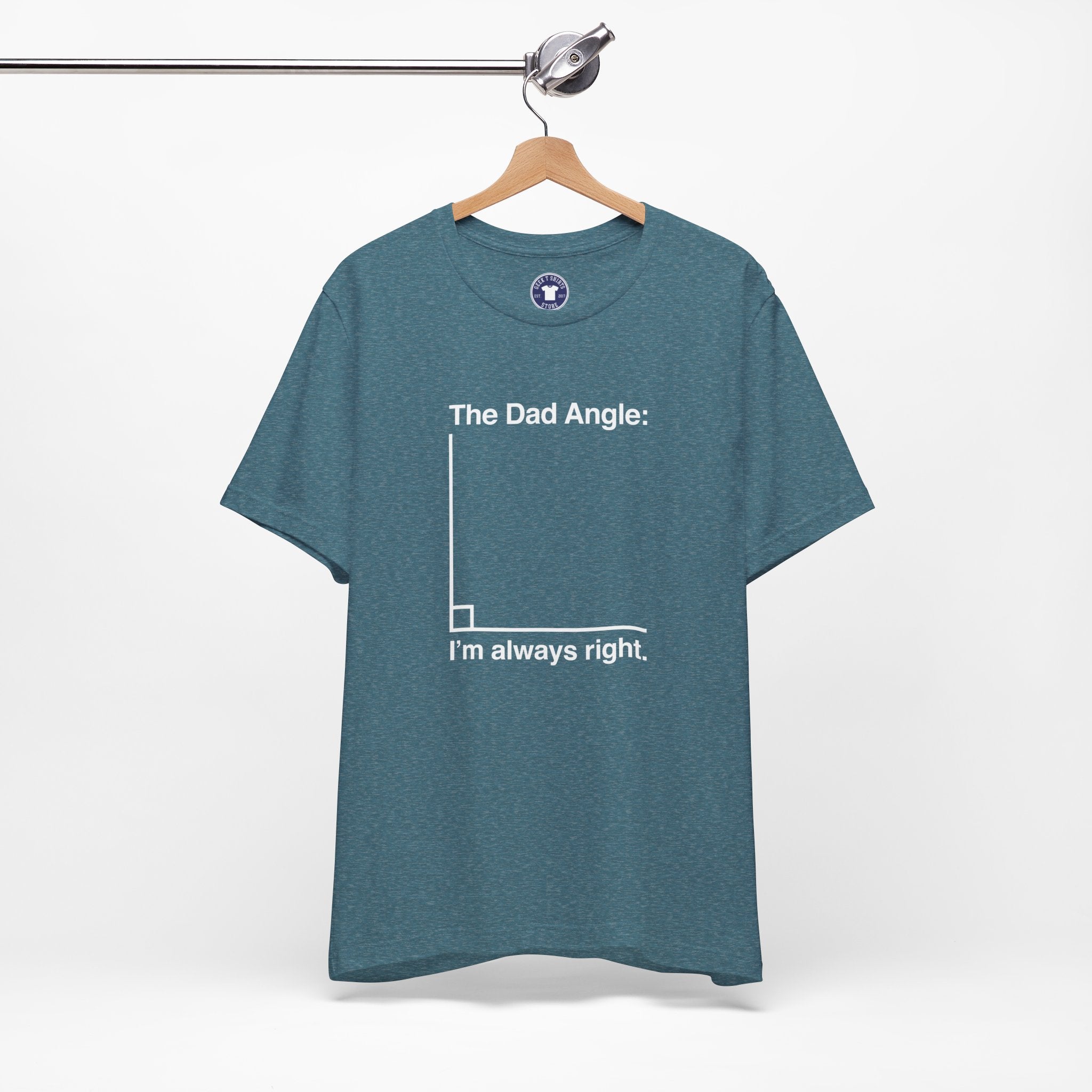 The Dad Angle Math Shirt - Geeky Father's Day Shirt - Premium Unisex Crewneck T-Shirt