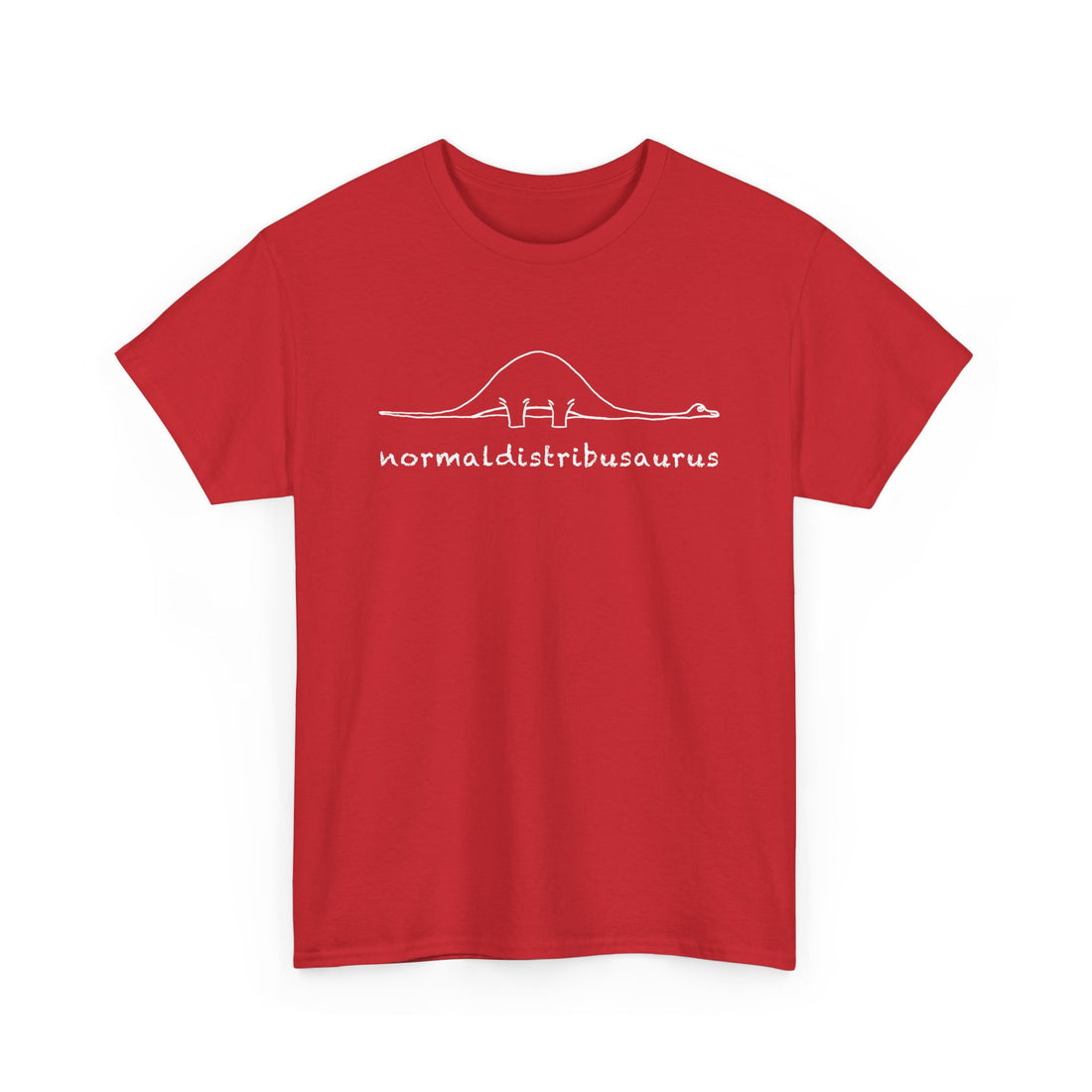 Math Statistics - Normaldistribusaurus - Regular Unisex Crewneck T-Shirt