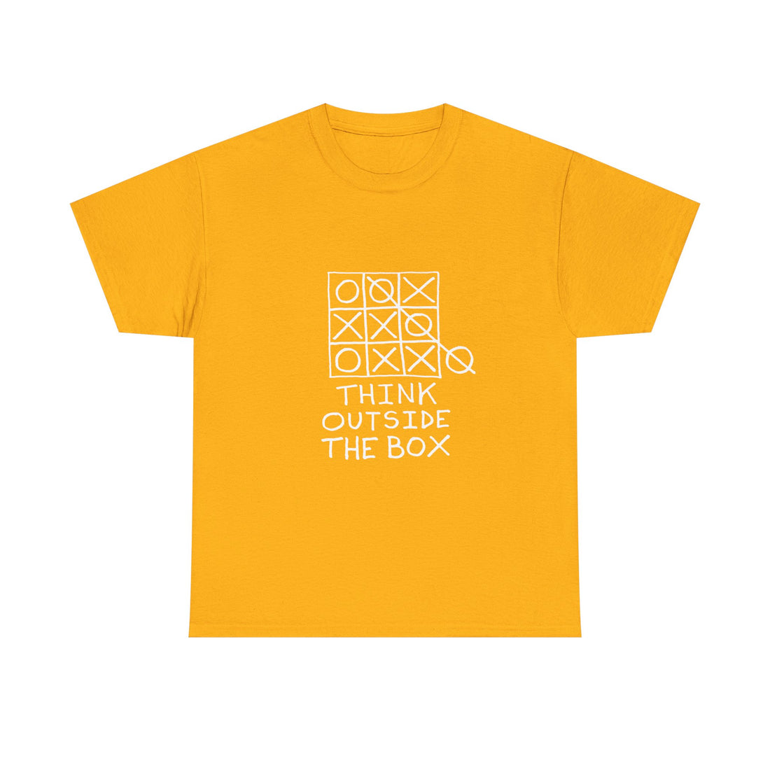 Think Outside the Box T-Shirt, Tic Tac Toe Game Tee, Funny Geek T-Shirt, Nerd Shirt, Puzzle Lover Gift, Casual Humor Top, Strategy Shirt