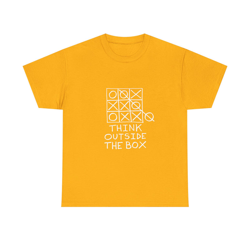 Think Outside the Box T-Shirt, Tic Tac Toe Game Tee, Funny Geek T-Shirt, Nerd Shirt, Puzzle Lover Gift, Casual Humor Top, Strategy Shirt