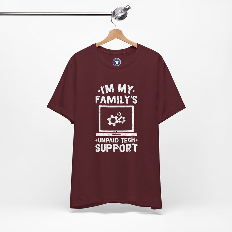I'm My Family's Unpaid Tech Support - Premium Unisex Crewneck T-Shirt