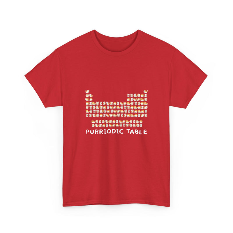 Purriodic Table T-Shirt, Cute Cat Chemistry Tee, Science Lover Gift, Geek T-Shirt, Nerd Shirt, Fun Animal Pun Shirt, Cat Lover Present
