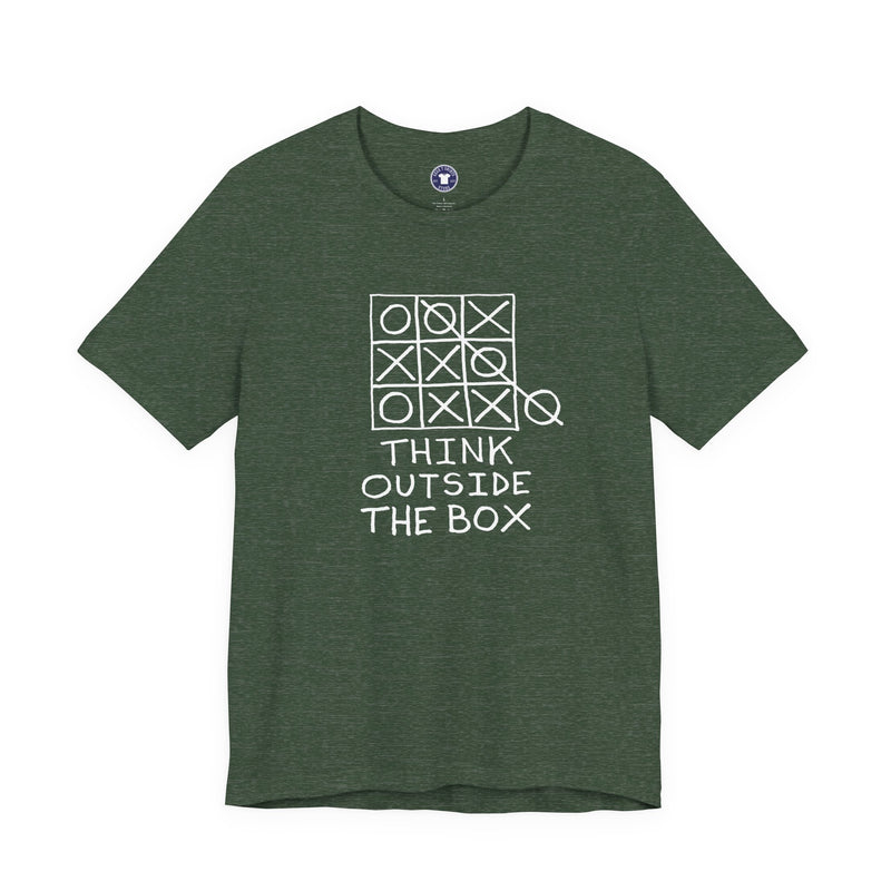 Think Outside The Box - Premium Unisex Crewneck T-Shirt