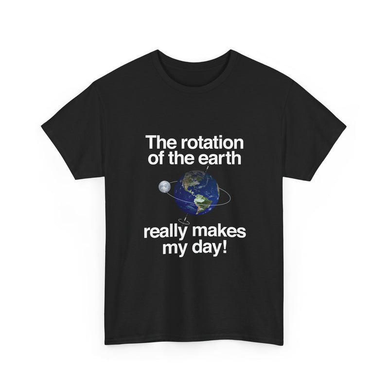 Earth Rotation T-Shirt, Science Geek Tee, Nerd Shirt, Astronomy Gift, Planet Earth Shirt, Space Humor, Science Lover Apparel, Celestial Art