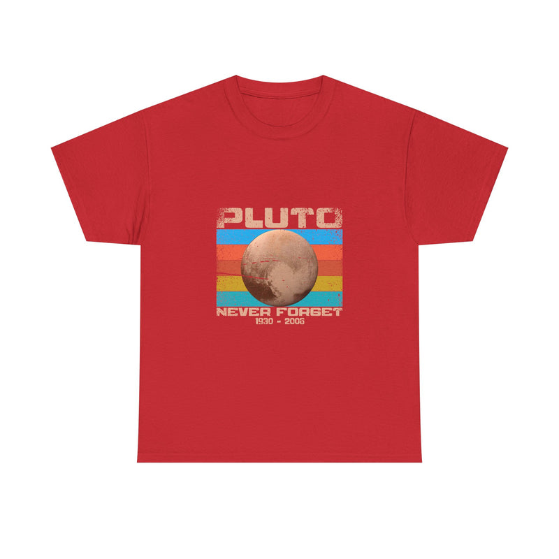 Pluto Never Forget T-Shirt, Retro Vintage Planet Tee, Space Lover Gift, Geek T-Shirt, Nerd Shirt, Astronomy Art Shirt, Solar System Top