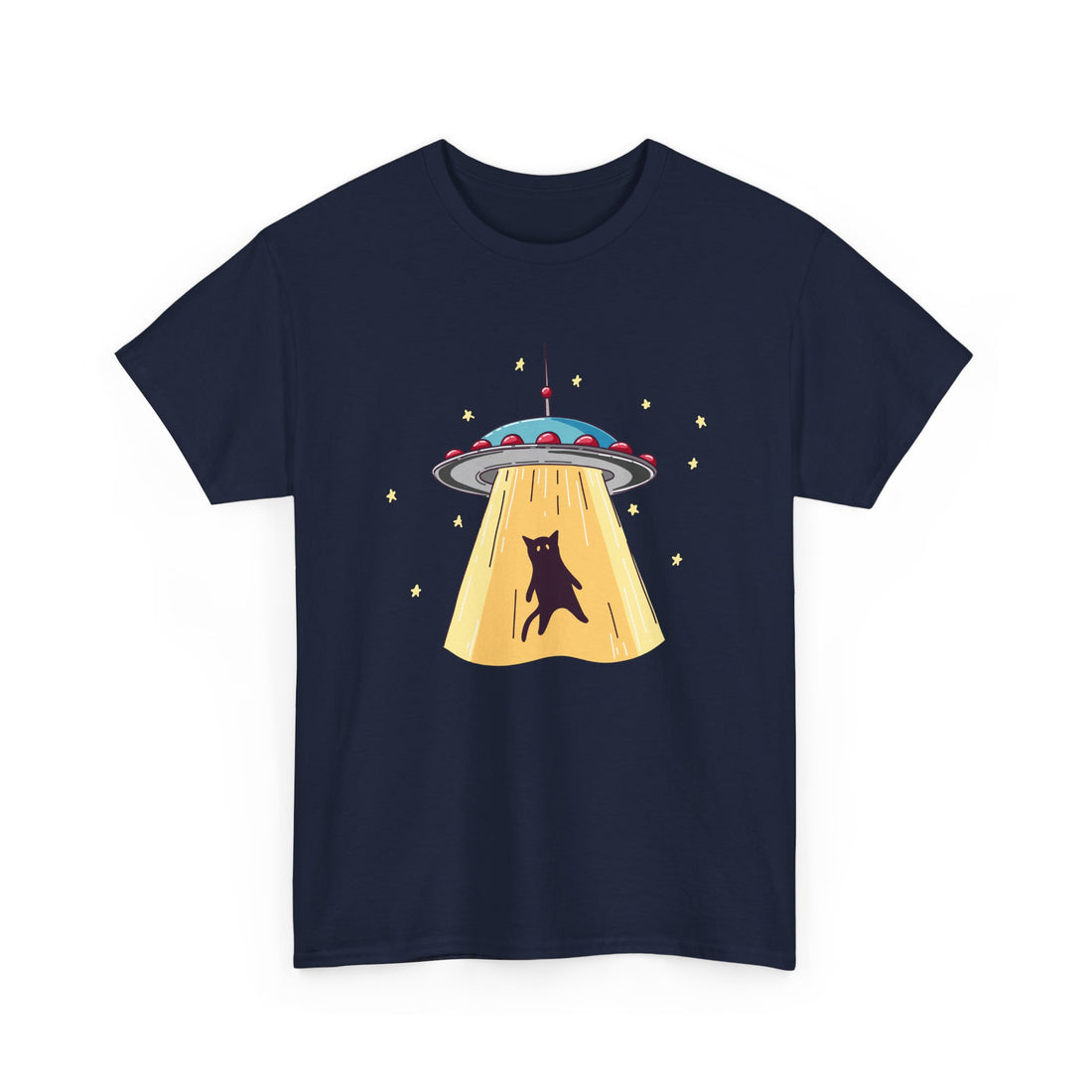 Cat Ufo Abduction - Ufo Shirt - Regular Unisex Crewneck T-Shirt