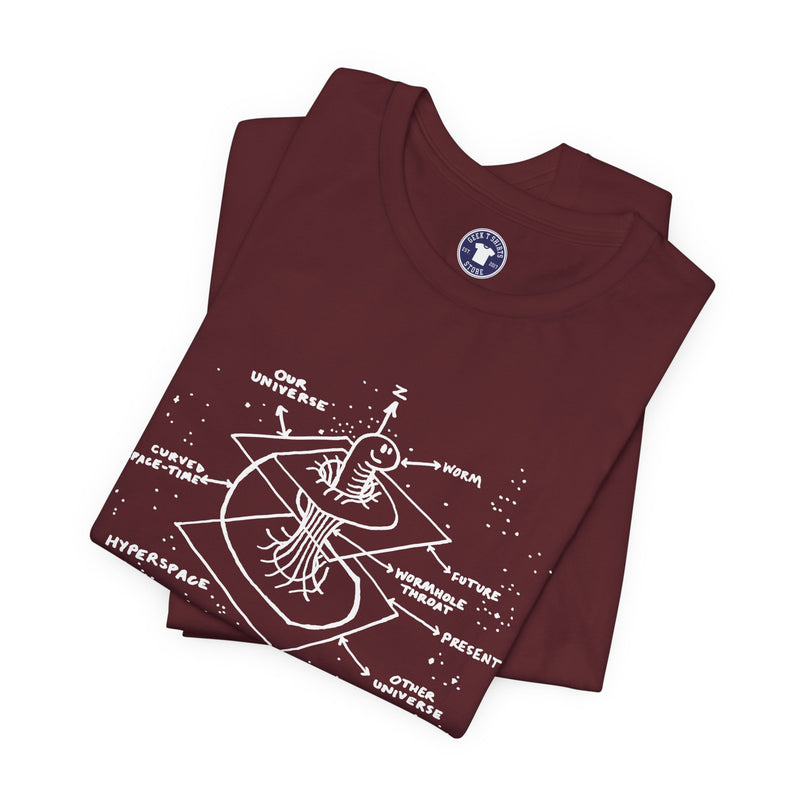 Time Warp Physics Wormhole - Premium Unisex Crewneck T-Shirt