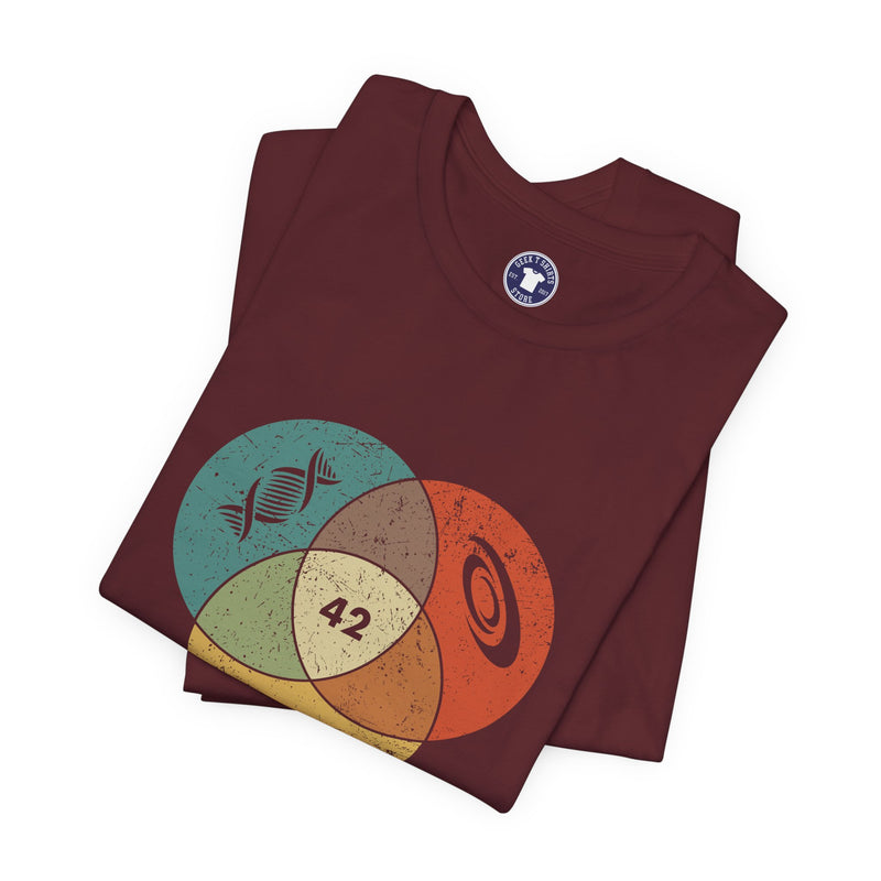42 Answer To Life The Universe And Everything - Color Version - Premium Unisex Crewneck T-Shirt