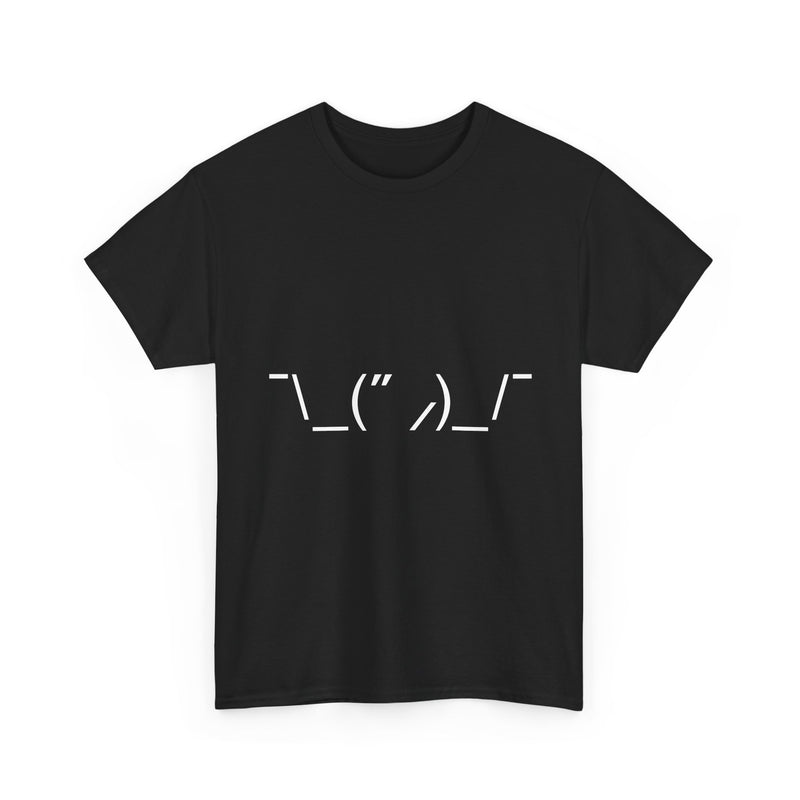 T-Shirt with Quirky ASCII Art Face, Geek T-Shirt, Nerd Shirt, Minimalist Emoticon Tee, Fun Text Art Gift, Casual Statement Shirt