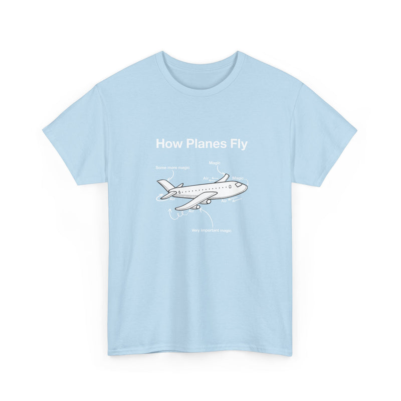 How Planes Fly Funny Aerospace Engineer - Regular Unisex Crewneck T-Shirt