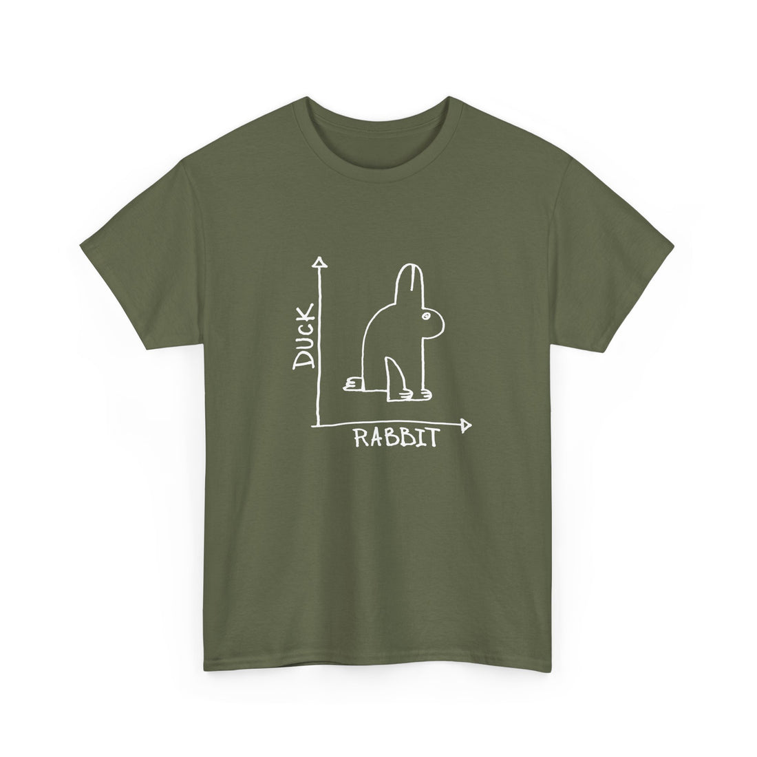 Rabbit-Duck Paradox - Regular Unisex Crewneck T-Shirt