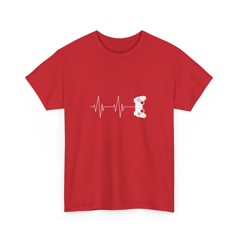 Heartbeat Video Game Controller T-Shirt, Gamer Shirt, Geek T-Shirt, Nerd Shirt, Video Game Lover Gift, Gaming Pulse Tee, Fun Gamer Apparel