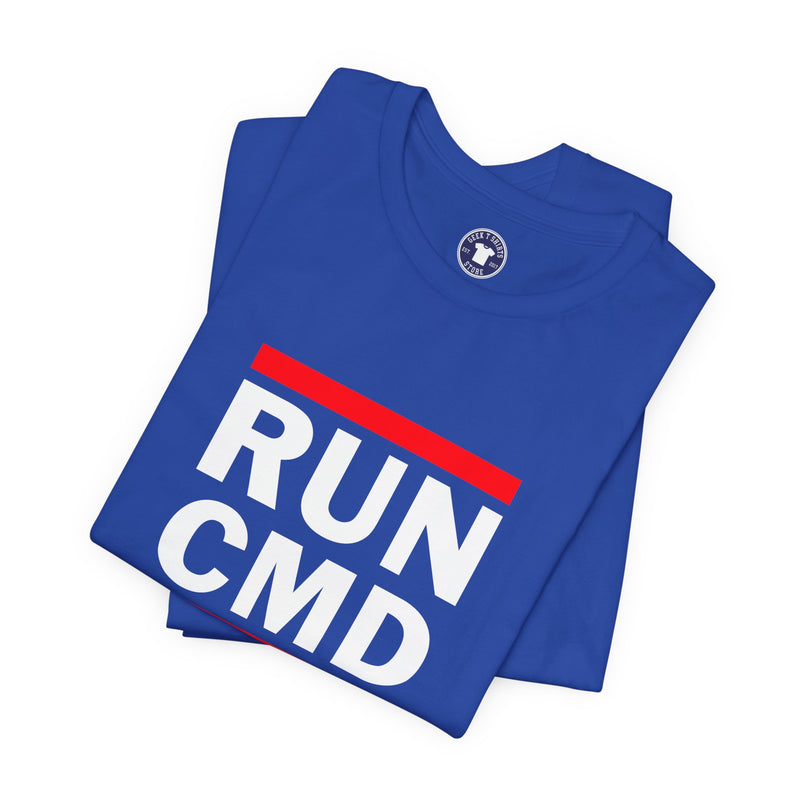 Run CMD C - IT Shirt - Funny Coder Shirt - MS-Dos - Premium Unisex Crewneck T-shirt