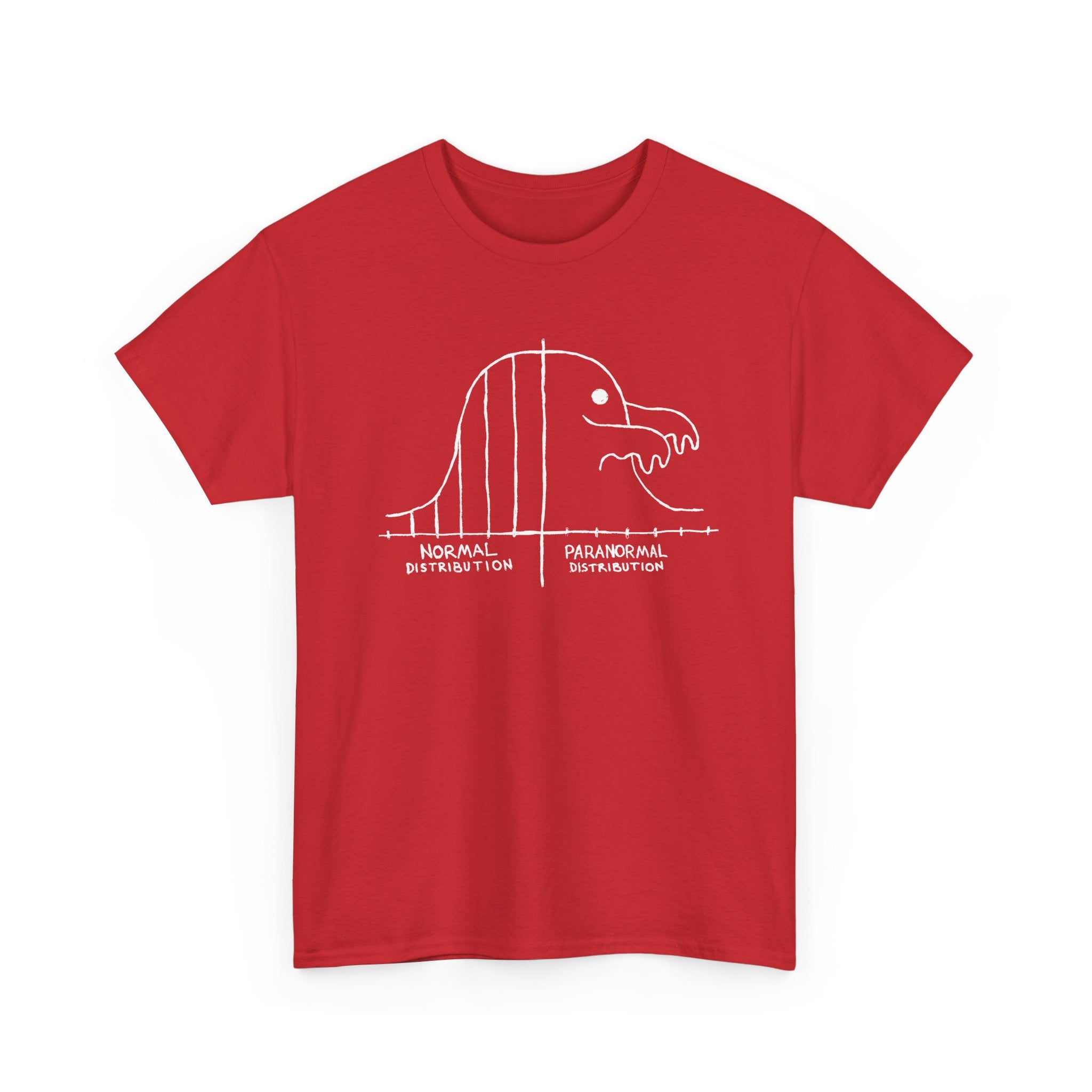 Math Statistics Paranormal Distribution Ghost -  Unisex Crewneck T-Shirt