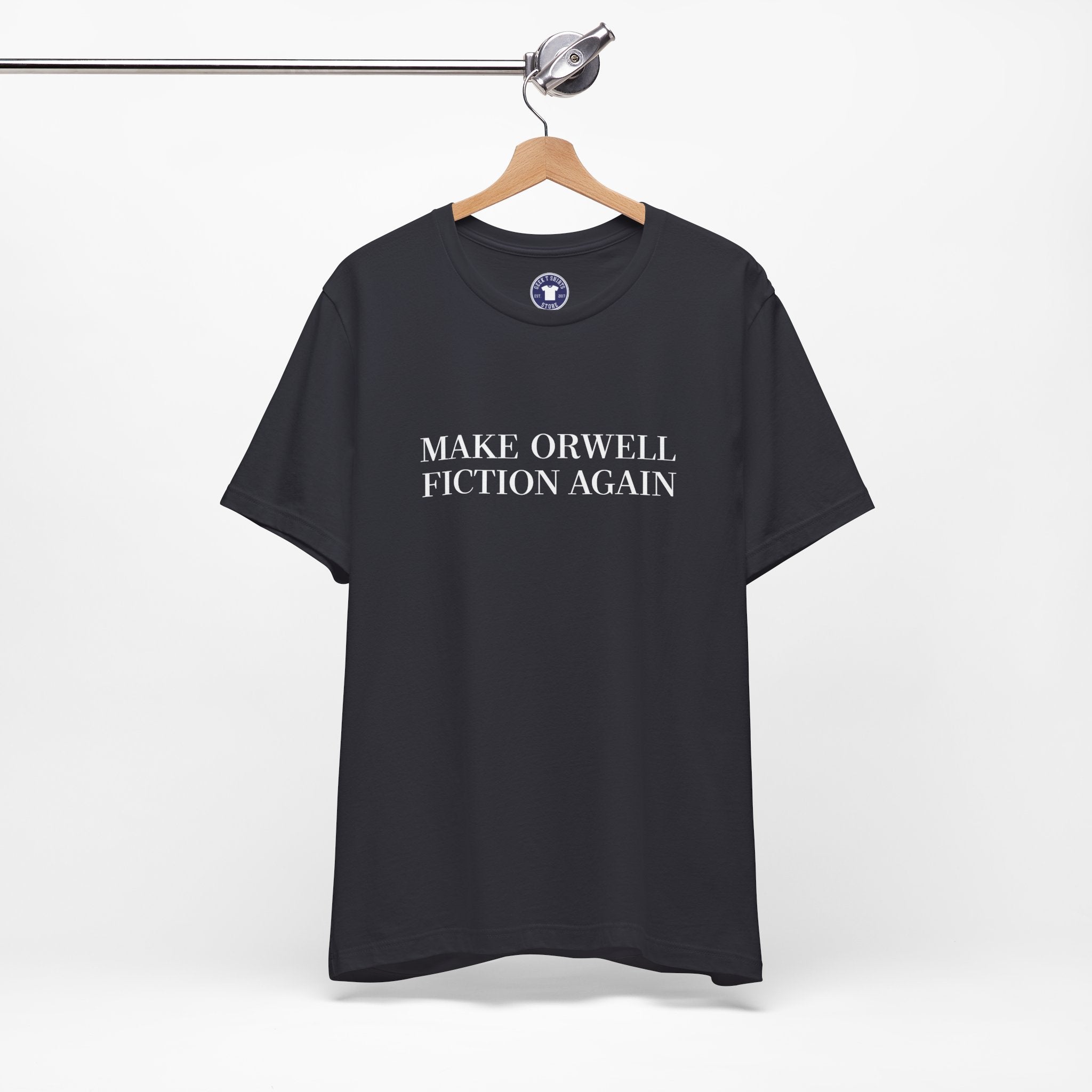Make Orwell Fiction Again - Premium Unisex Crewneck T-Shirt