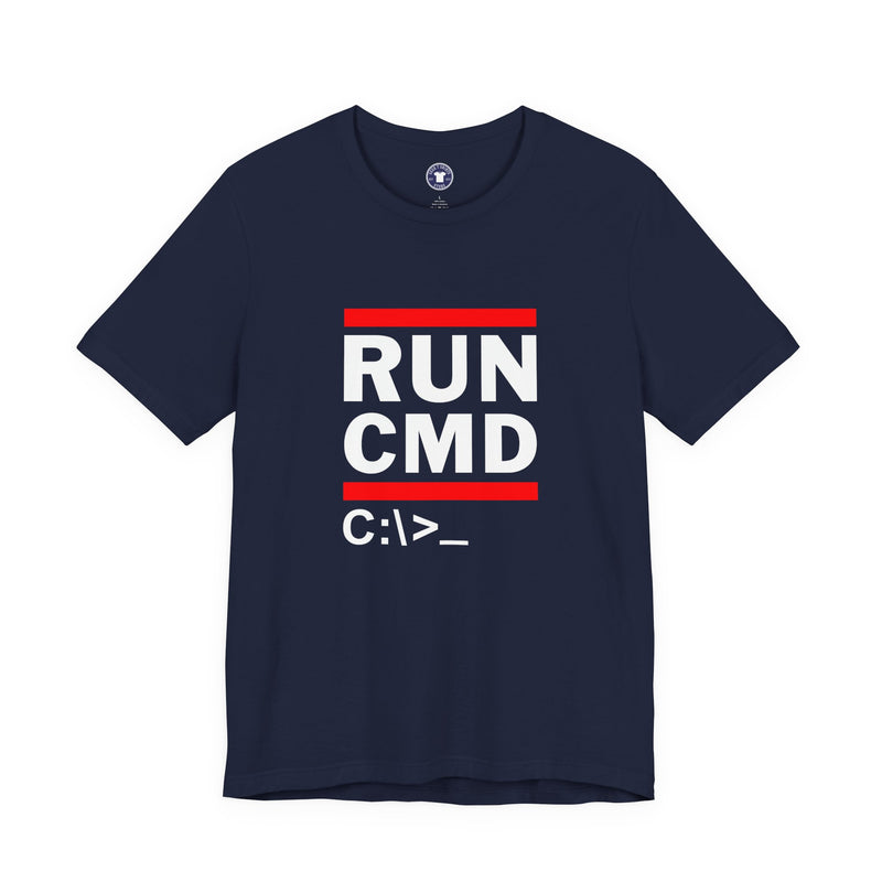 Run CMD C - IT Shirt - Funny Coder Shirt - MS-Dos - Premium Unisex Crewneck T-shirt