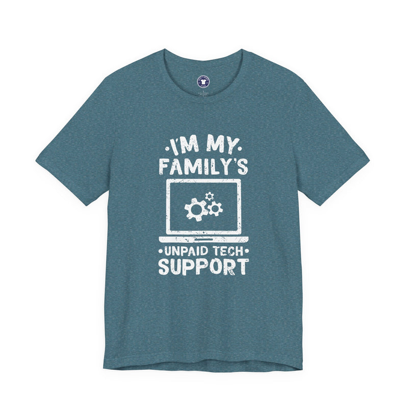 I'm My Family's Unpaid Tech Support - Premium Unisex Crewneck T-Shirt