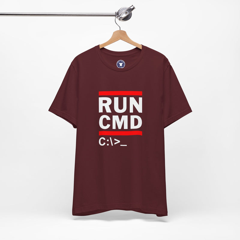 Run Cmd C - It Shirt - Funny Coder Shirt - Ms-Dos - Premium Unisex Crewneck T-Shirt