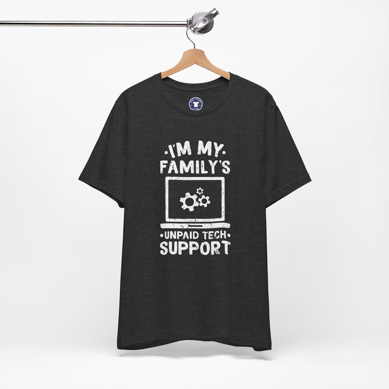 I'm My Family's Unpaid Tech Support - Premium Unisex Crewneck T-Shirt