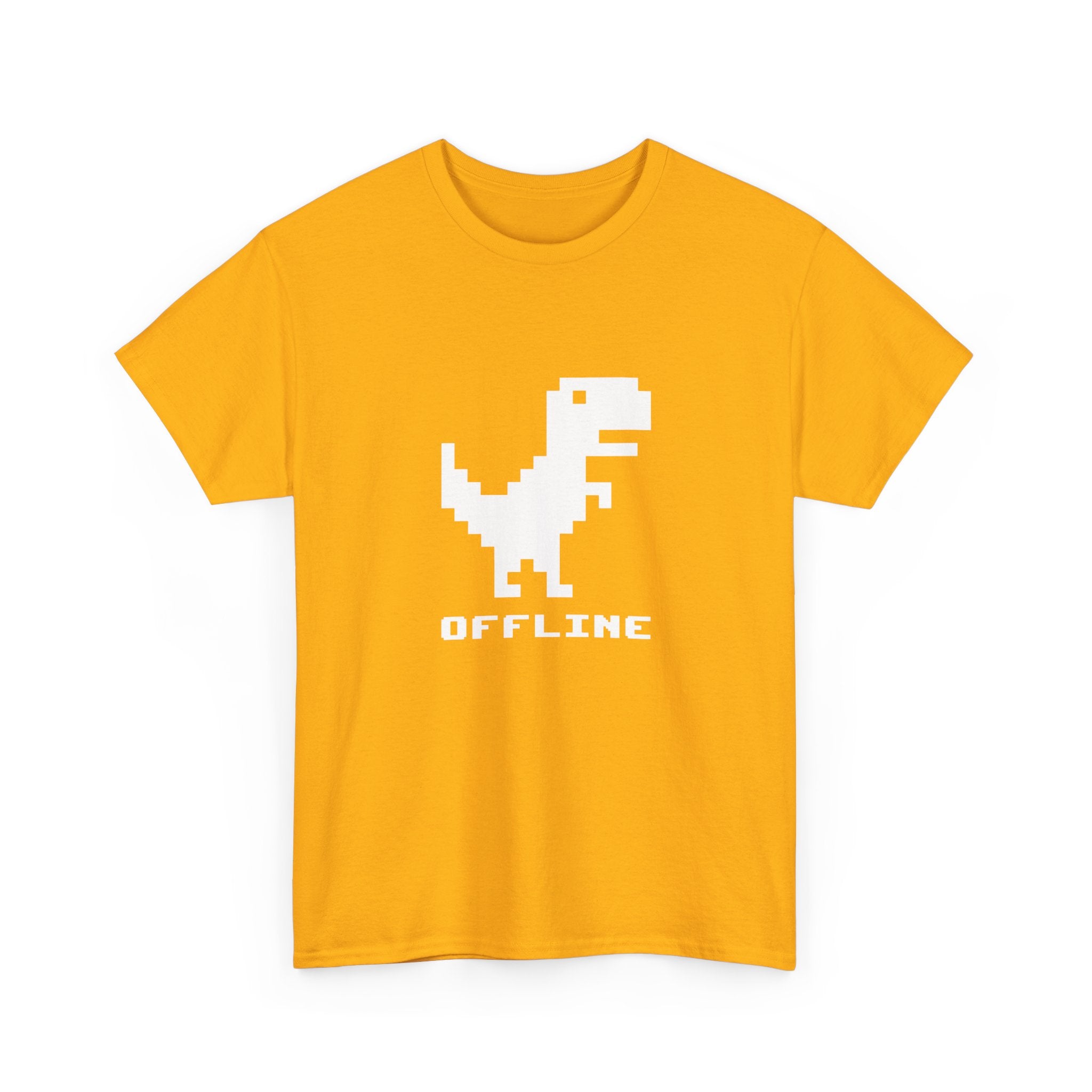 Offline - Pixelated Dinosaur Error Message -  Unisex Crewneck T-Shirt
