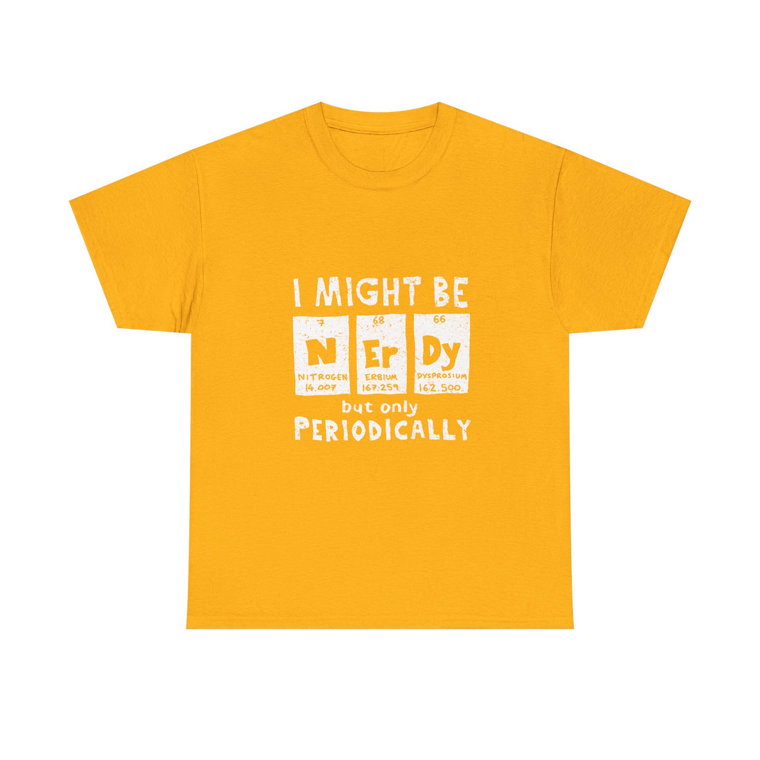 I Might Be Nerdy But Only Periodically T-Shirt, Science Pun Tee, Chemistry Shirt, Geek Gift, Periodic Table Humor Top, Nerdy Science Apparel