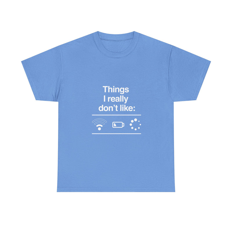 Funny Geek T-Shirt, Nerd Shirt, Tech Humor Tee, WiFi Battery Loading Joke Top, Geek Gift Present, Internet Meme Shirt, Sarcastic Humor Tee