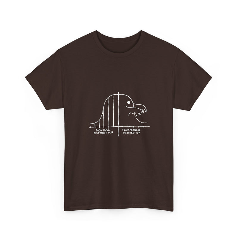 Paranormal Distribution T-Shirt, Funny Statistical Humor Tee, Geek T-Shirt, Nerd Shirt, Math Joke Top, Science Gift Shirt, Funny Geek Tee