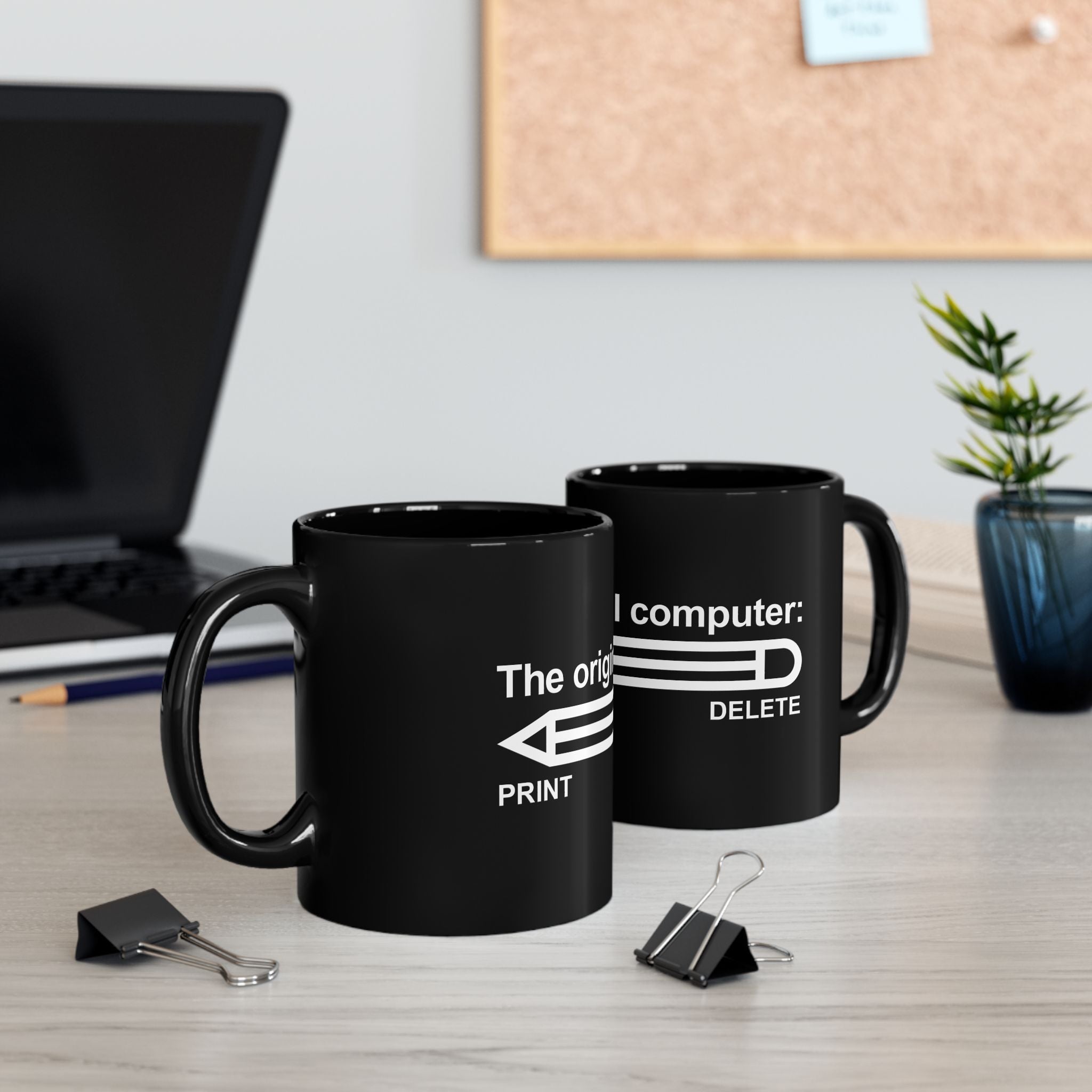 The Original Computer - Black Glossy Mug