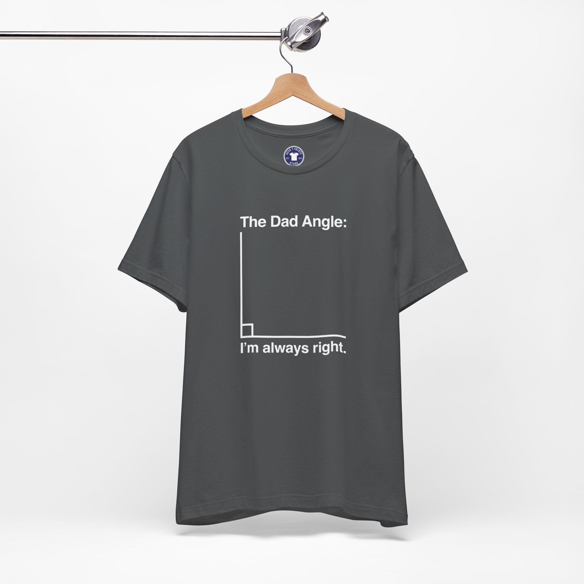 The Dad Angle Math Shirt - Geeky Father's Day Shirt - Premium Unisex Crewneck T-Shirt