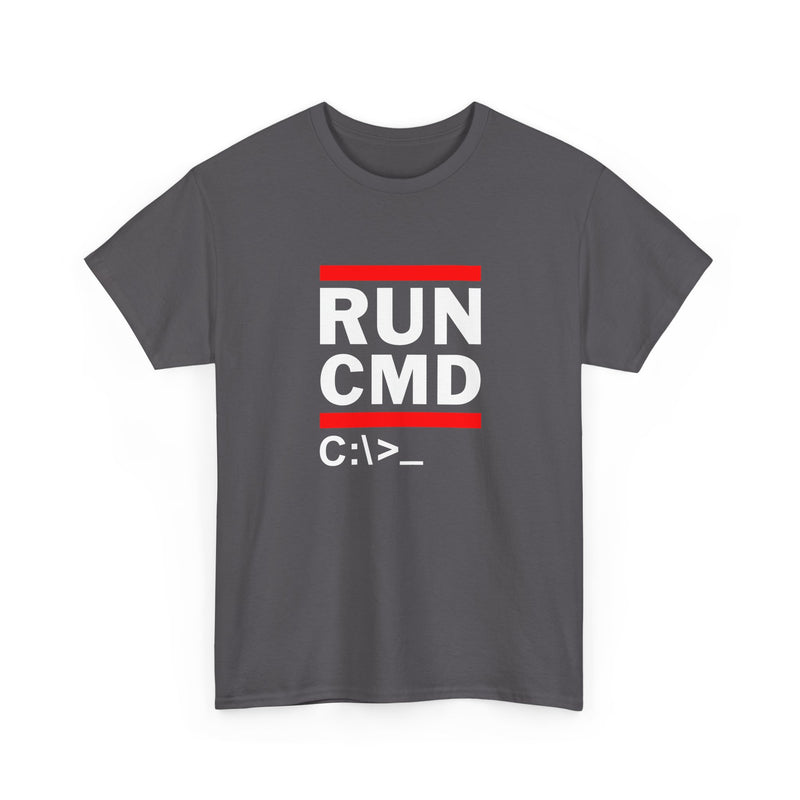 Run Cmd C - It Shirt - Funny Coder Shirt - Ms-Dos - Regular Unisex Crewneck T-Shirt