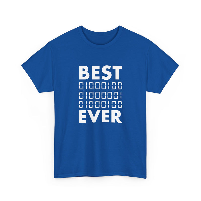 Best Dad Ever In Binary Code -  Unisex Regular Crewneck T-Shirt