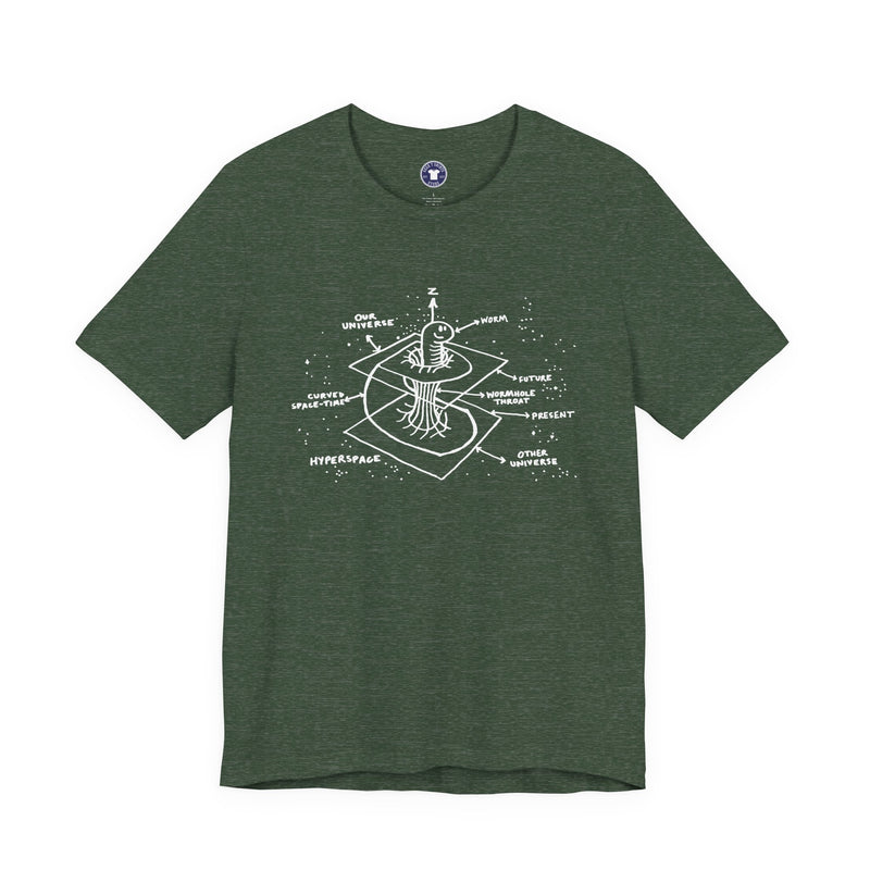 Time Warp Physics Wormhole - Premium Unisex Crewneck T-Shirt
