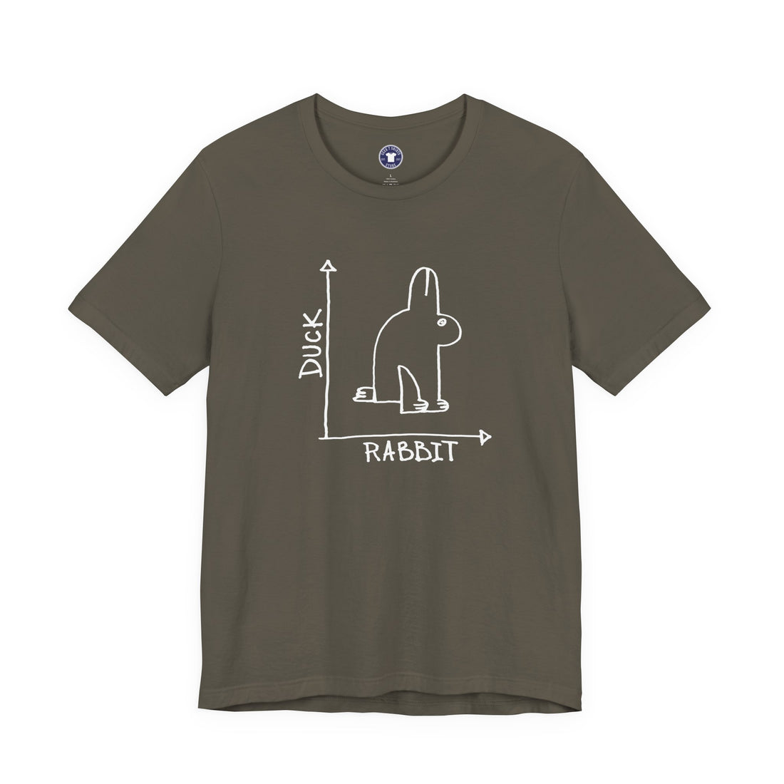 Rabbit-Duck Paradox - Premium Unisex Crewneck T-Shirt