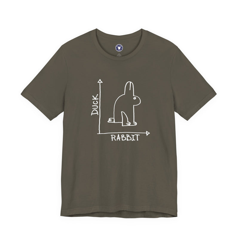 Rabbit-Duck Paradox - Premium Unisex Crewneck T-Shirt