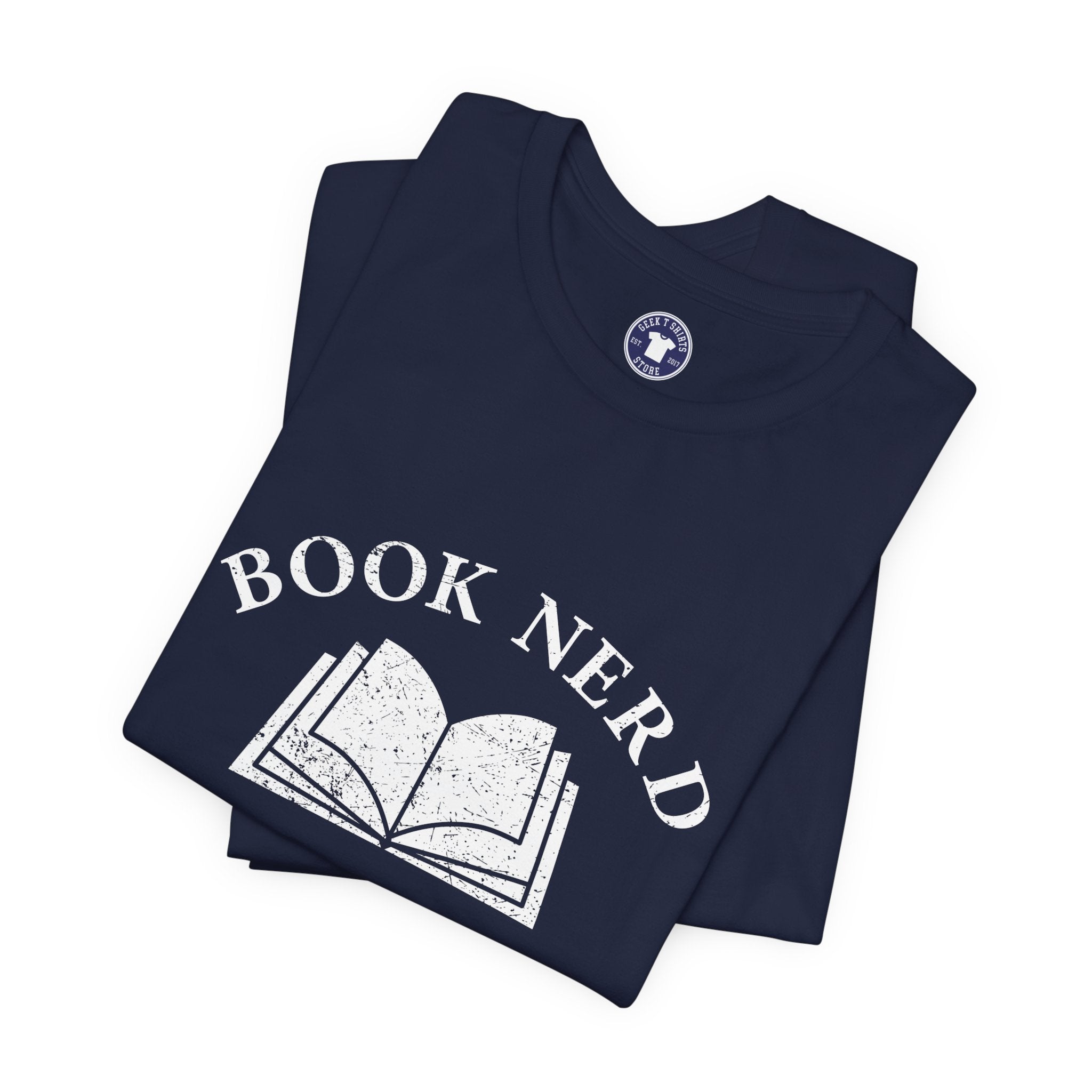 Book Nerd - Premium Unisex Crewneck T-Shirt