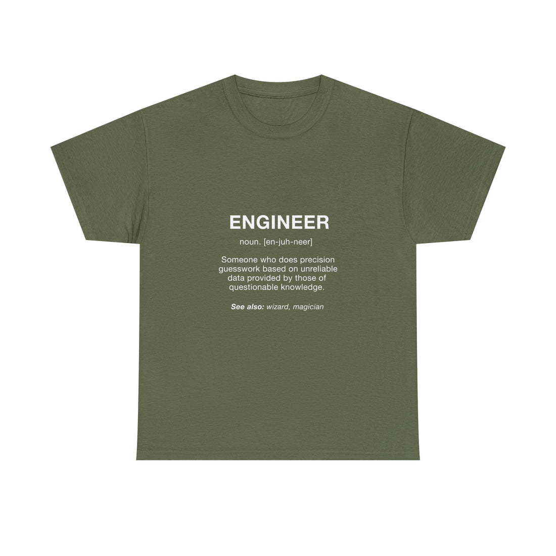 Engineer Definition T-Shirt, Funny Geek T-Shirt, Nerd Shirt, Precision Humor Tee, Science Gift, Engineer Pun Shirt, Engineering Humor Tee