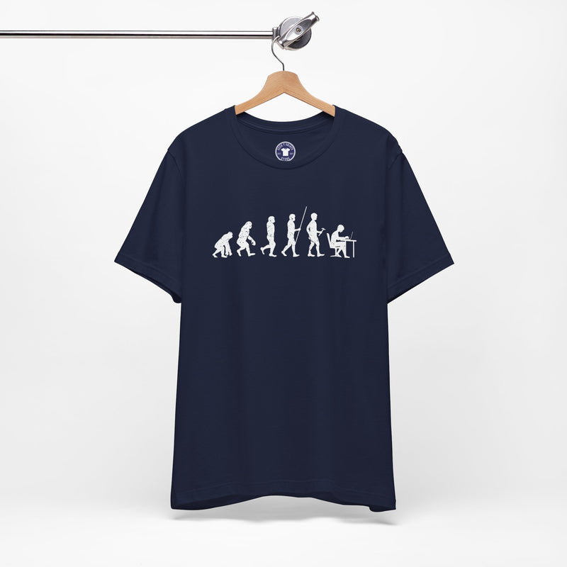 The Evolution To Coders - Premium Unisex Crewneck T-Shirt