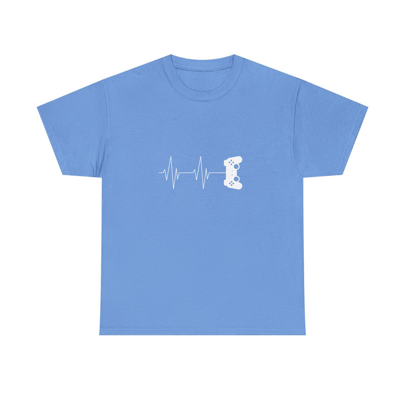 Heartbeat Video Game Controller T-Shirt, Gamer Shirt, Geek T-Shirt, Nerd Shirt, Video Game Lover Gift, Gaming Pulse Tee, Fun Gamer Apparel
