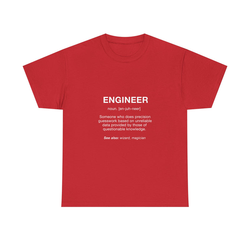Engineer Definition T-Shirt, Funny Geek T-Shirt, Nerd Shirt, Precision Humor Tee, Science Gift, Engineer Pun Shirt, Engineering Humor Tee