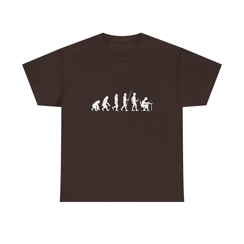 Evolution of Man T-Shirt, Humorous Science Tee, Geek T-Shirt, Nerd Shirt, Funny Evolution Graphic, Casual Wear Gift, Unique Art Apparel
