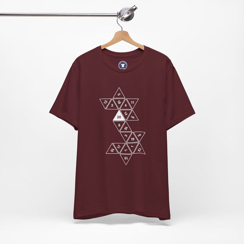 20 Sided Roll Playing Die - Premium Unisex Crewneck T-Shirt