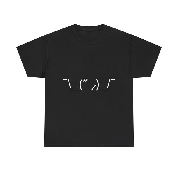 T-Shirt with Quirky ASCII Art Face, Geek T-Shirt, Nerd Shirt, Minimalist Emoticon Tee, Fun Text Art Gift, Casual Statement Shirt