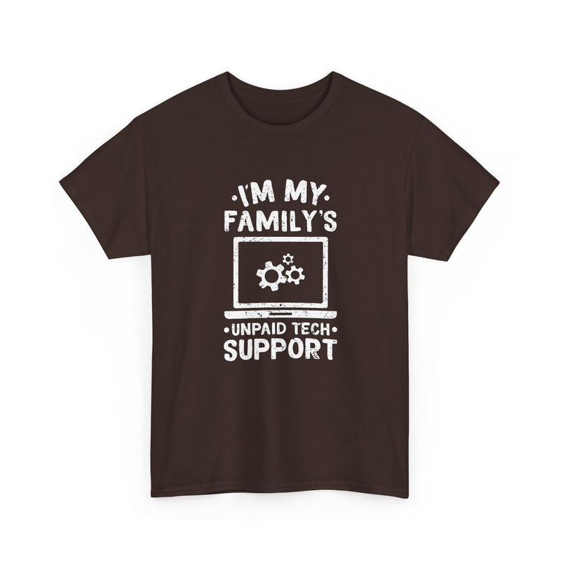 I'm My Family's Unpaid Tech Support - Regular Unisex Crewneck T-Shirt
