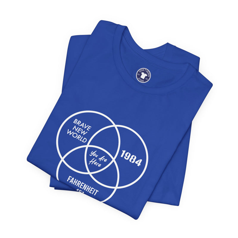 You Are Here - Dystopian Books - Premium Unisex Crewneck T-Shirt