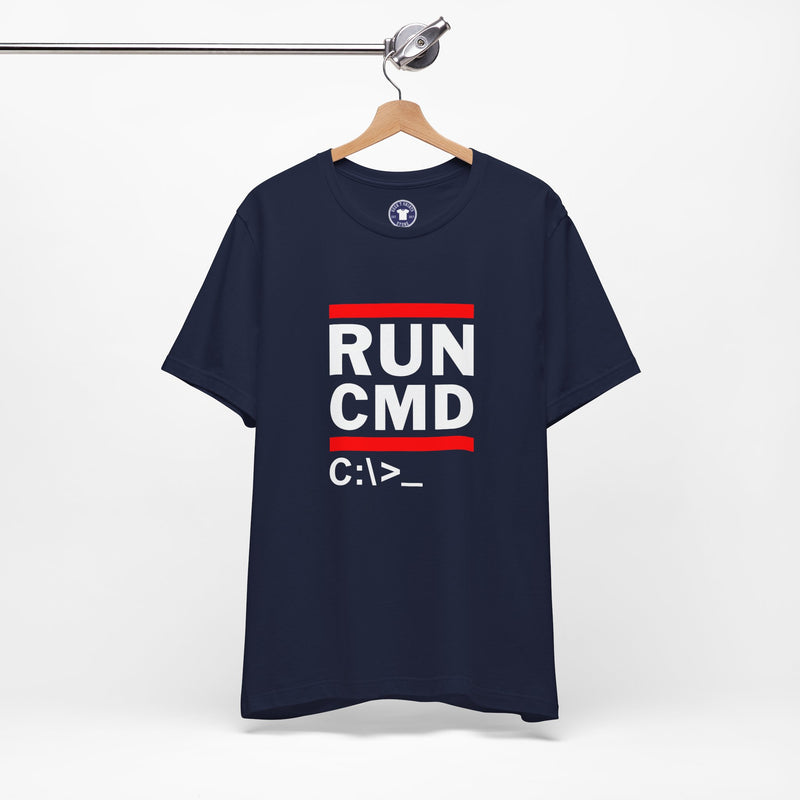 Run CMD C - IT Shirt - Funny Coder Shirt - MS-Dos - Premium Unisex Crewneck T-shirt