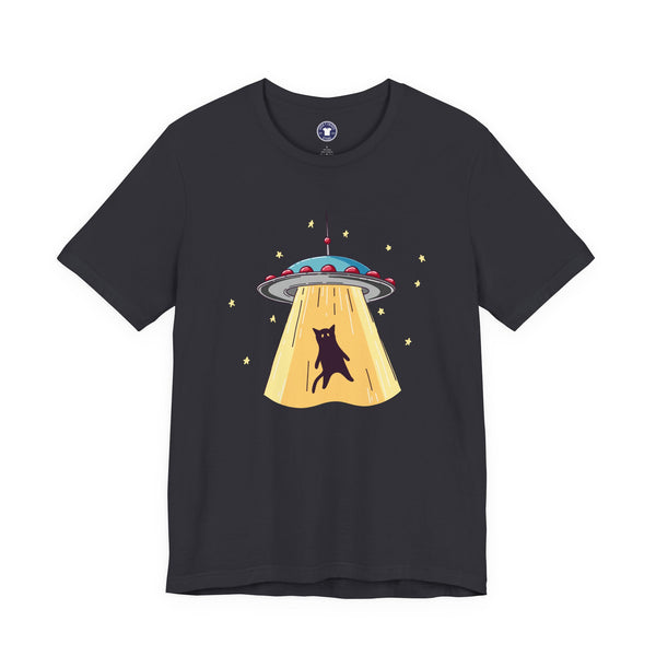 Cat Ufo Abduction - Ufo Shirt - Premium Unisex Crewneck T-Shirt