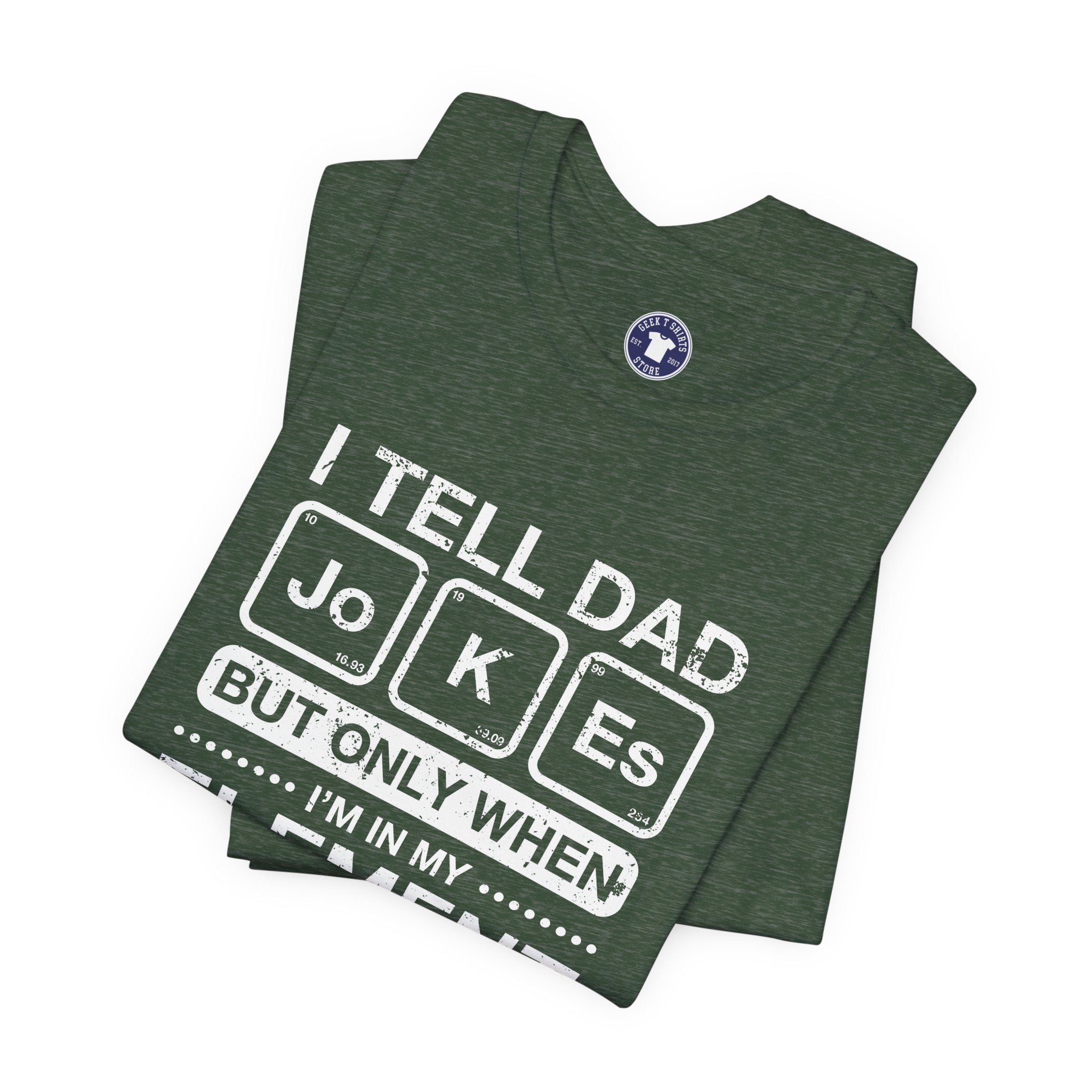 I Tell Dad Jokes - But Only When I'm In My Element - Premium Unisex Crewneck T-Shirt