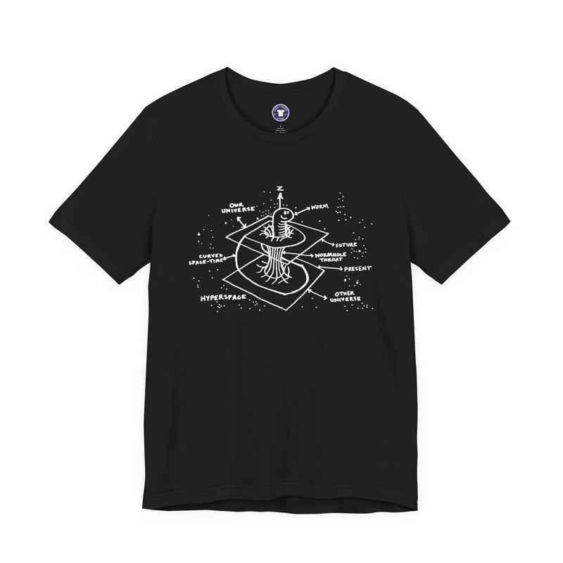 Time Warp Physics Wormhole - Premium Unisex Crewneck T-Shirt