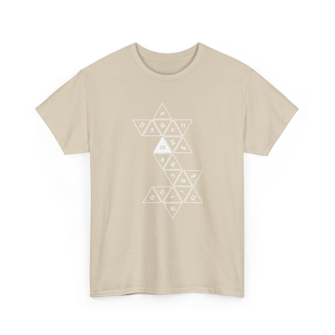 20 Sided Roll Playing Die - Regular Unisex Crewneck T-Shirt